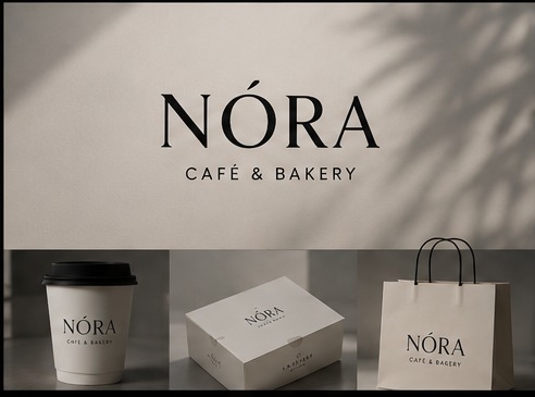 Nóra Café & Bakery — branding and packaging
